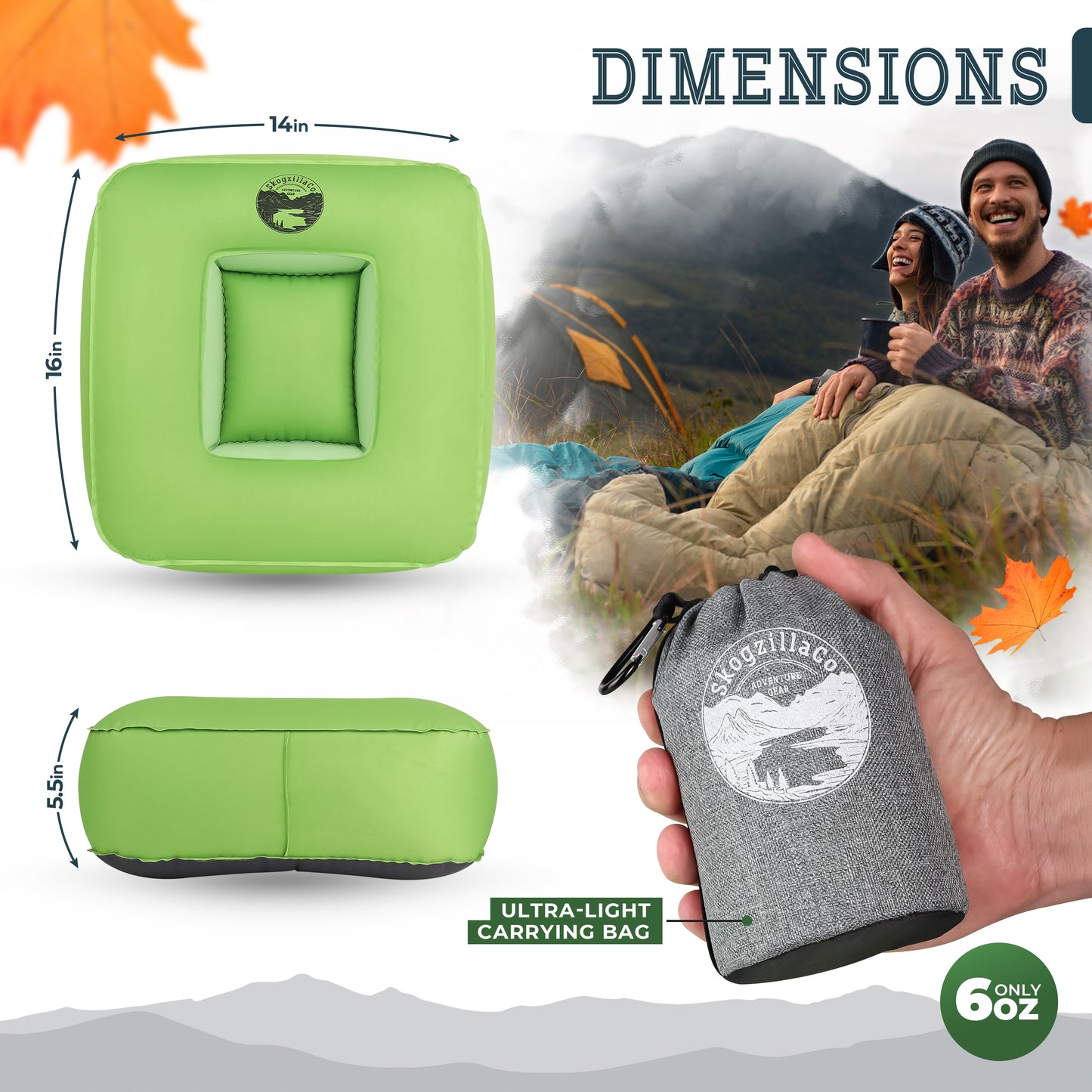 TrailNeck 1.0 Inflatable Camping Pillow